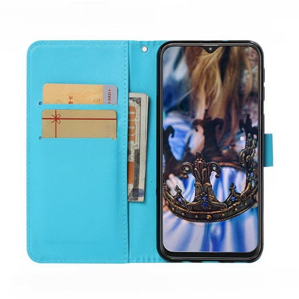 Pung Etui Samsung Galaxy A10 – Blå Mandala
