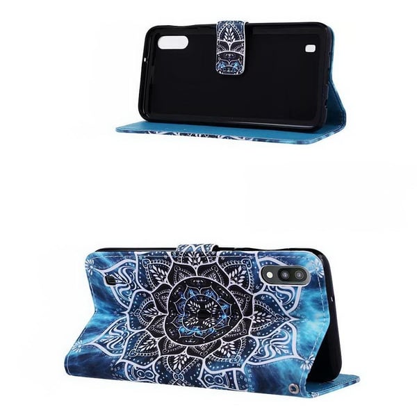 Pung Etui Samsung Galaxy A10 – Blå Mandala