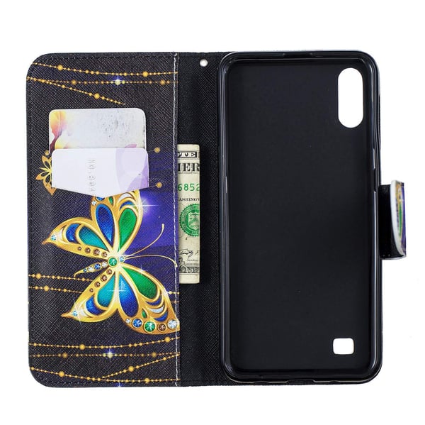 Pung Etui Samsung Galaxy A10 – Guldsommerfugl