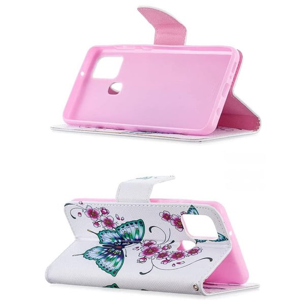 Pung Etui Samsung Galaxy A21s – Sommerfugle og Blomster