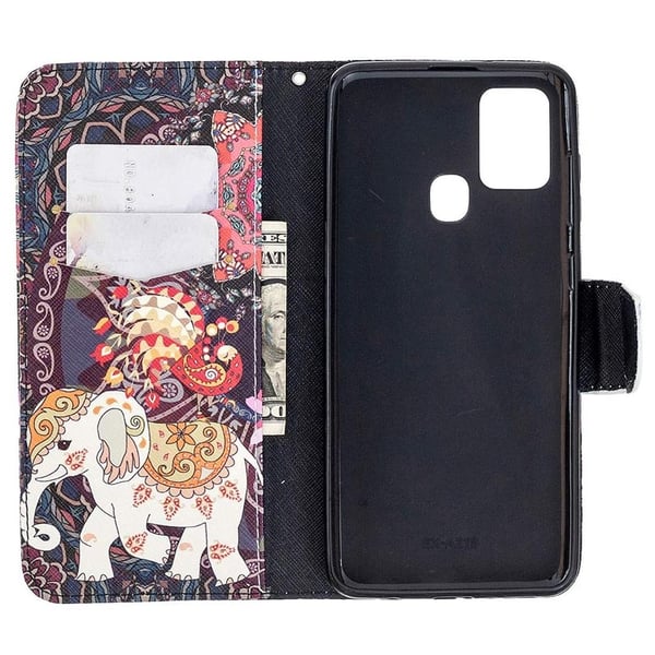 Pung Etui Samsung Galaxy A21s – Indisk / Elefant