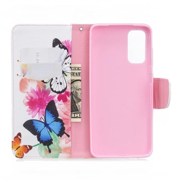 Pung Etui Samsung Galaxy S20 FE - Farverige Sommerfugle