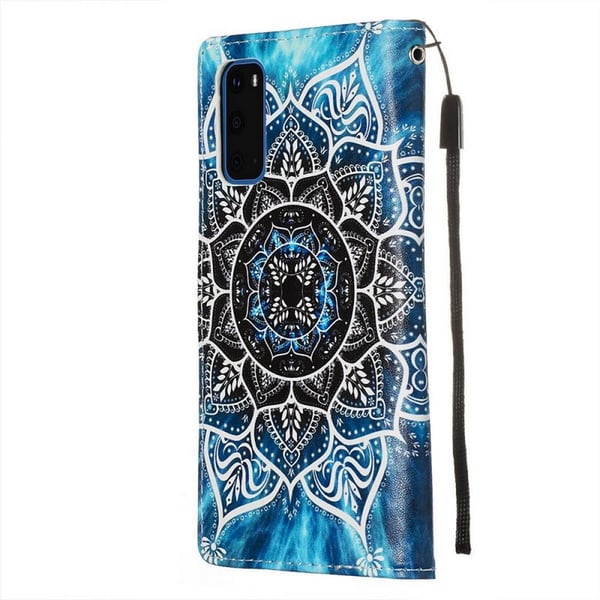 Pung Etui Samsung Galaxy S20 FE - Blå Mandala