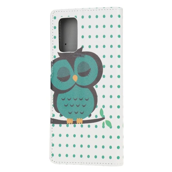 Pung Etui Samsung Galaxy S20 FE - Prikket med Ugle