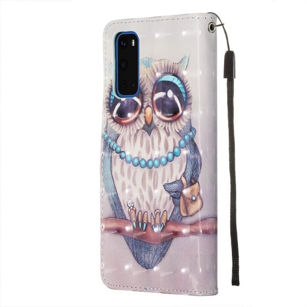 Pung Etui Samsung Galaxy S20 FE - Udsmykket Ugle