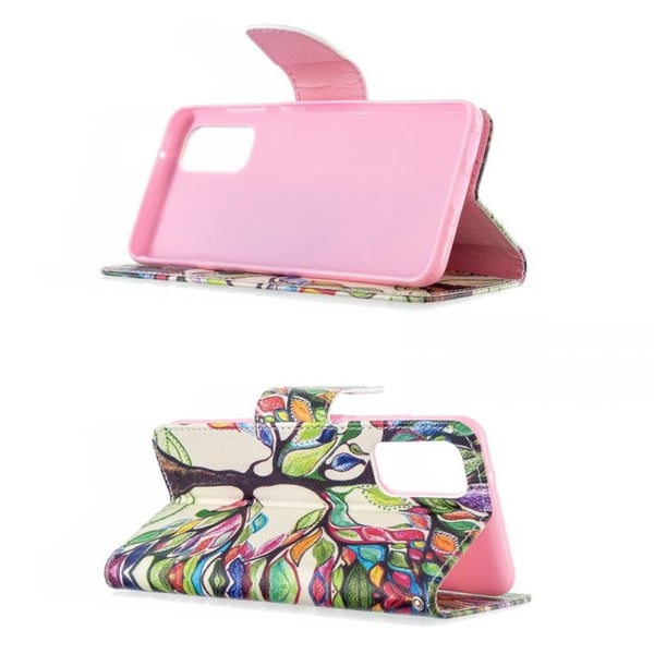 Pung Etui Samsung Galaxy S20 FE - Farverigt Træ