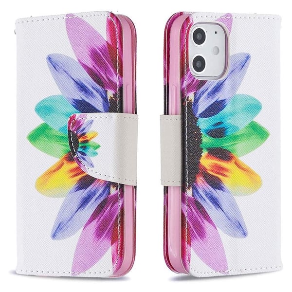 Pung Etui Apple iPhone 12 Mini – Farverig Blomst
