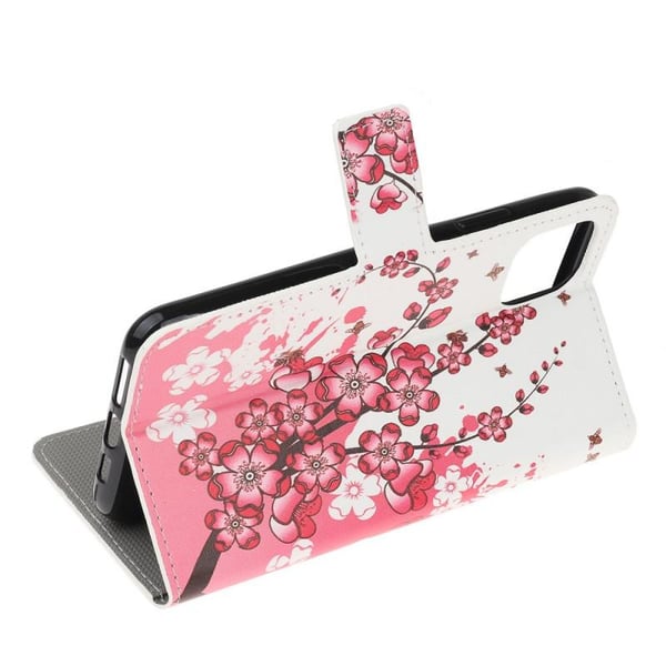 Pung Etui Apple iPhone 12 Pro - Kirsebærblomster