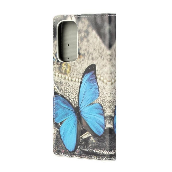 Pung Etui Xiaomi Mi 10T Pro - Blå Sommerfugl