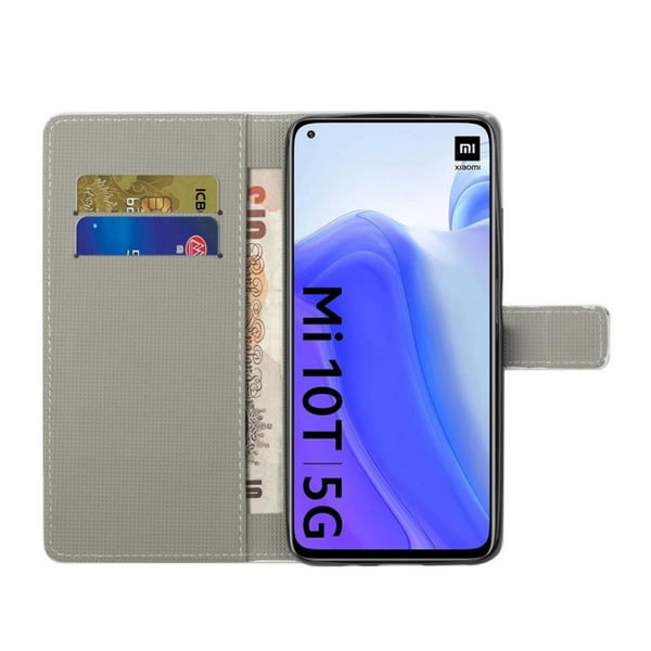 Pung Etui Xiaomi Mi 10T Pro - Prikket med Ugle
