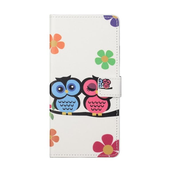 Pung Etui Samsung Galaxy S21 - Ugler & Blomster