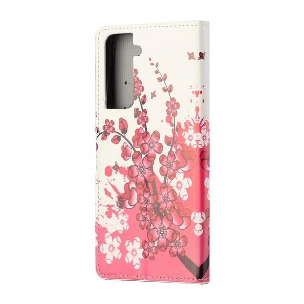 Pung Etui Samsung Galaxy S21 - Kirsebærblomster