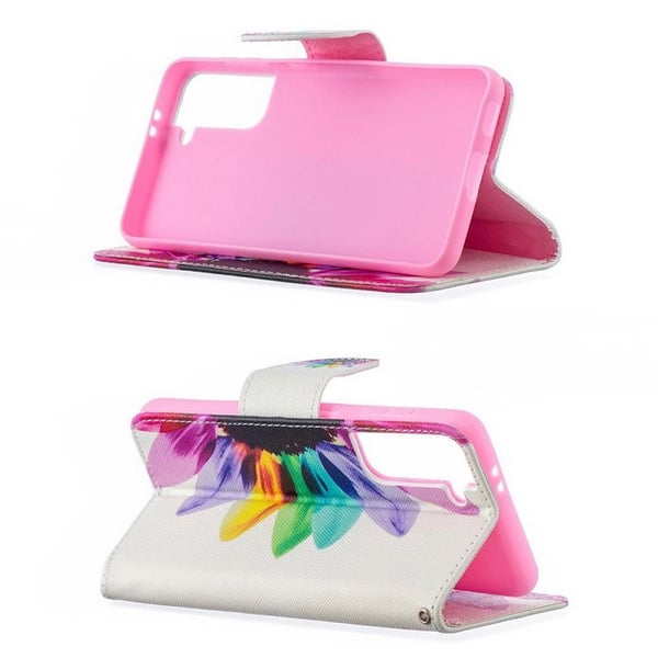 Pung Etui Samsung Galaxy S21 Plus – Farverig Blomst