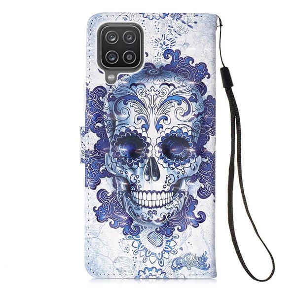 Pung Etui Samsung Galaxy A12 - Dødningehoved