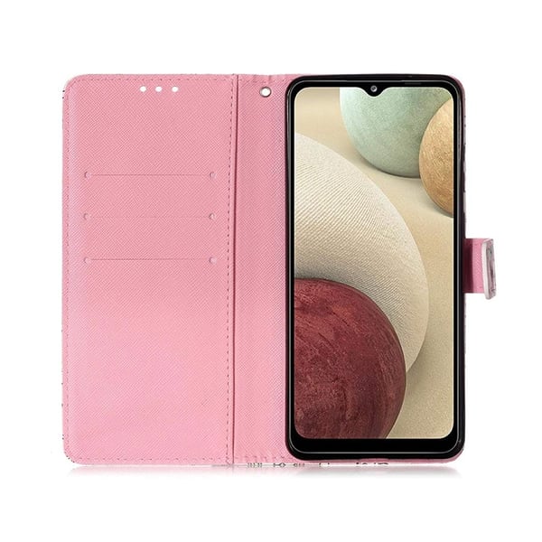 Lompakkokotelo Samsung Galaxy A42 - Vaaleanpunainen kukka