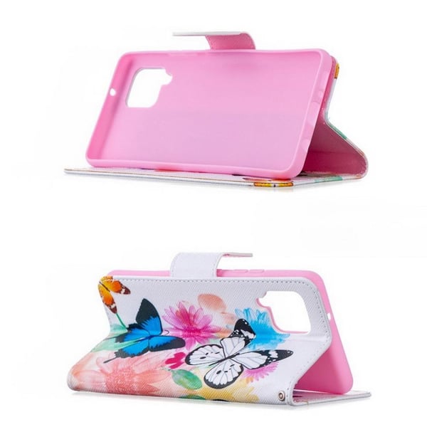 Pung Etui Samsung Galaxy A42 - Farverige Sommerfugle