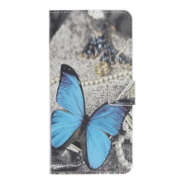 Pung Etui Samsung Galaxy S21 Ultra - Blå Sommerfugl