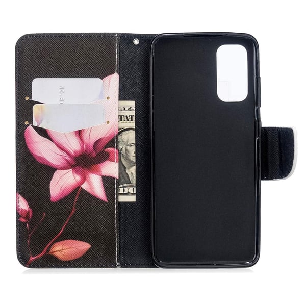Pung Etui Huawei P Smart 2021 – Rosa Blomst