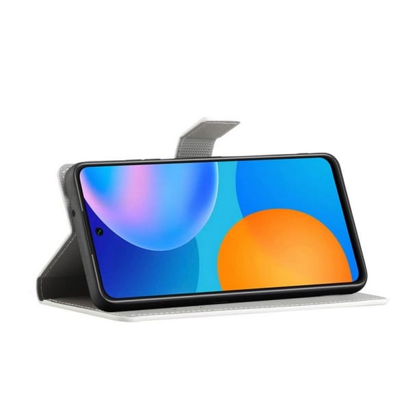 Lompakkokotelo Huawei P Smart 2021 - Lila / Perhoset