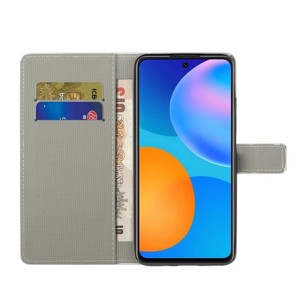 Lompakkokotelo Huawei P Smart 2021 - Pöllöt & Kukat