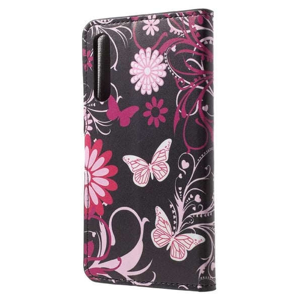 Pung Etui Sony Xperia 5 II - Sort med Sommerfugle