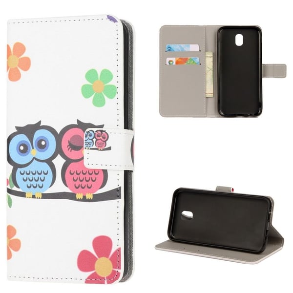 Pung Etui Samsung Galaxy J7 2017 – Ugler & Blomster