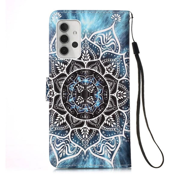 Pung Etui Samsung Galaxy A32 5G – Blå Mandala
