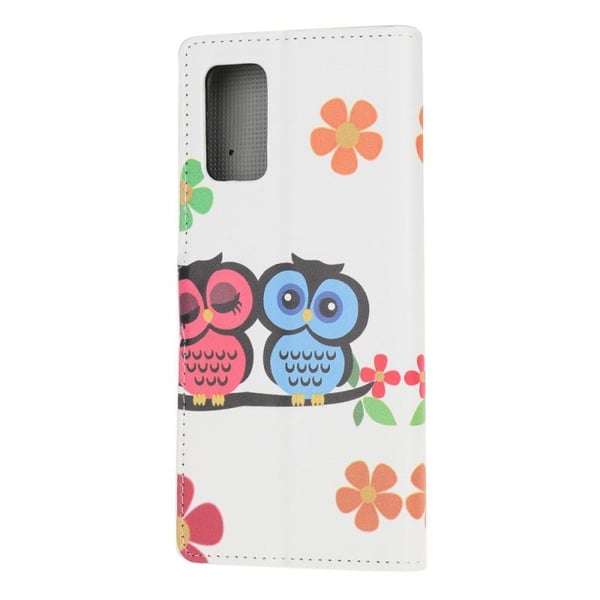Pung Etui Samsung Galaxy A32 5G - Ugler & Blomster