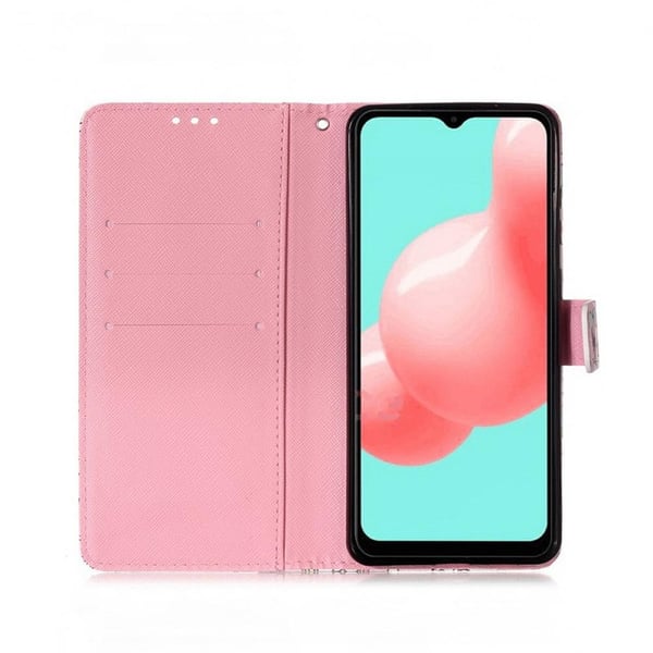 Pung Etui Samsung Galaxy A32 5G – Rosa Blomst