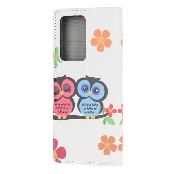 Pung Etui Samsung Galaxy A52 / A52s - Ugler & Blomster