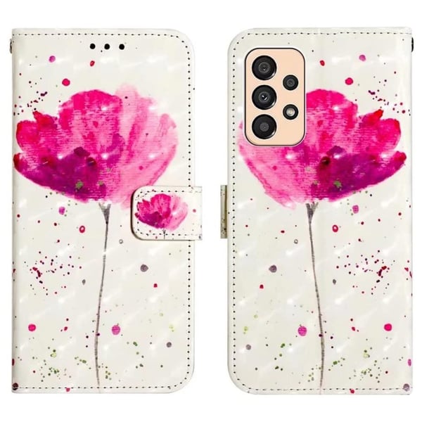 Pung Etui Samsung Galaxy A52 / A52s – Rosa Blomst