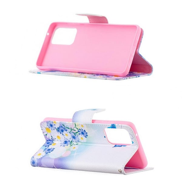 Pung Etui Samsung Galaxy A52 / A52s – Sommerfugle og Blomster
