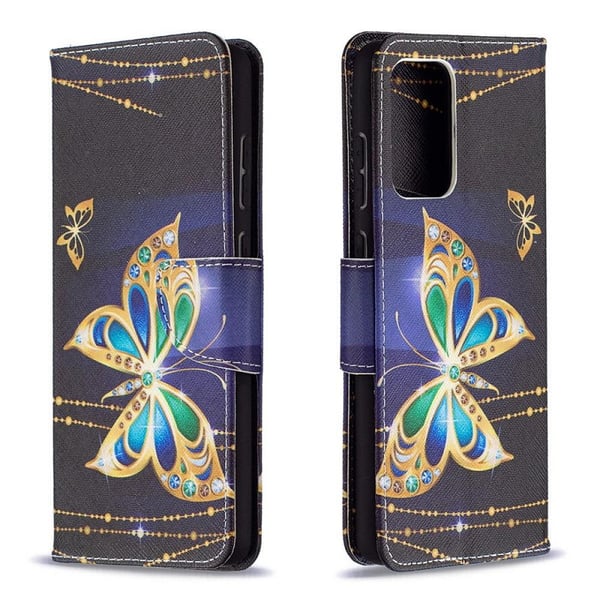 Pung Etui Samsung Galaxy A52 / A52s – Guldsommerfugl