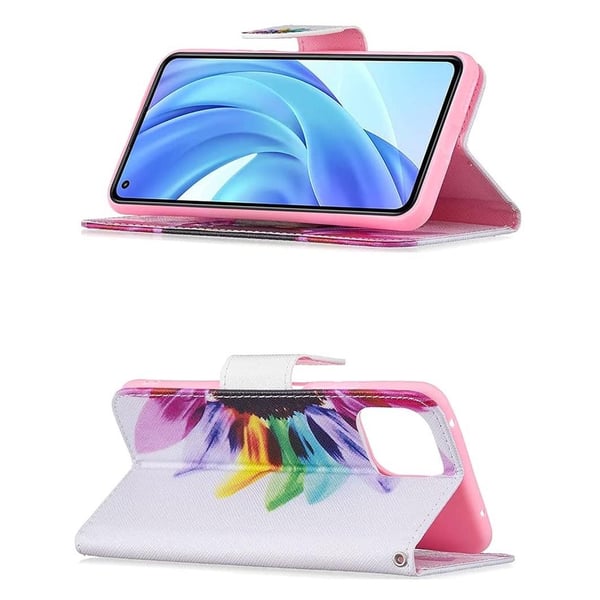Pung Etui Xiaomi Mi 11 Lite - Farverig Blomst