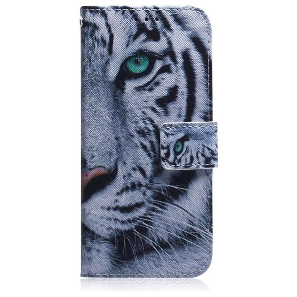Plånboksfodral Xiaomi Mi 11 Lite - Vit Tiger