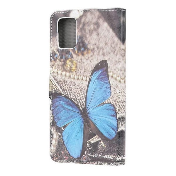 Pung Etui Samsung Galaxy A02s - Blå Sommerfugl