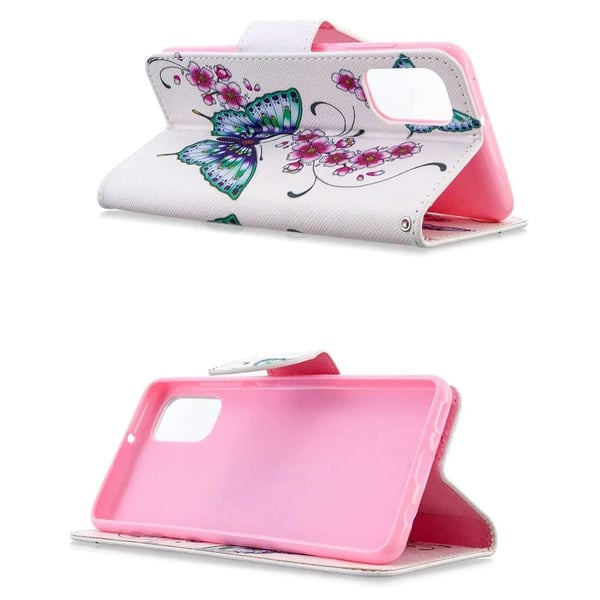 Pung Etui Samsung Galaxy A02s – Sommerfugle og Blomster
