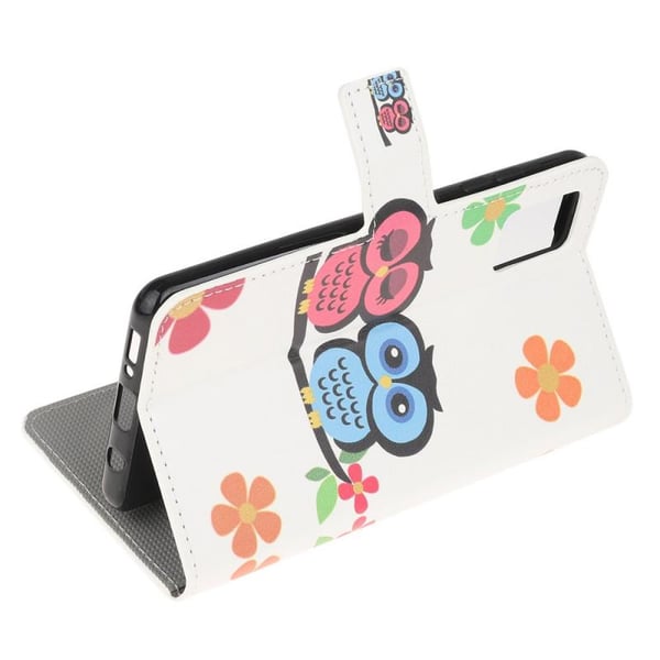 Pung Etui Samsung Galaxy A02s - Ugler & Blomster