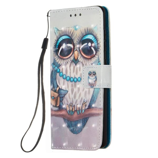 Pung Etui Samsung Galaxy A02s – Udsmykket Ugle