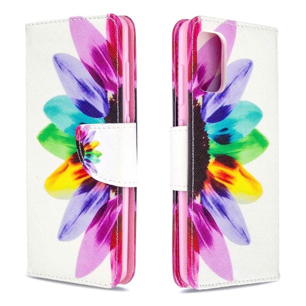 Pung Etui Samsung Galaxy A02s – Farverig Blomst
