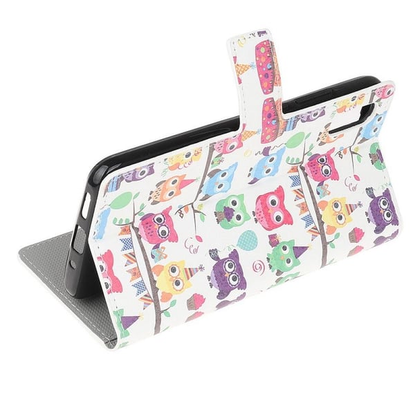 Lompakkokotelo Samsung Galaxy XCover 5 - Pöllöt Juhlissa