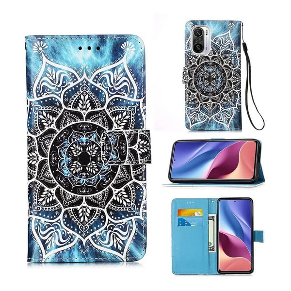 Lompakkokotelo Xiaomi Mi 11i - Sininen Mandala