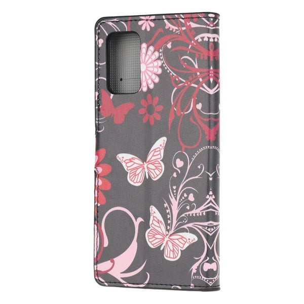 Lompakkokotelo Xiaomi Mi 11i - Musta perhosilla