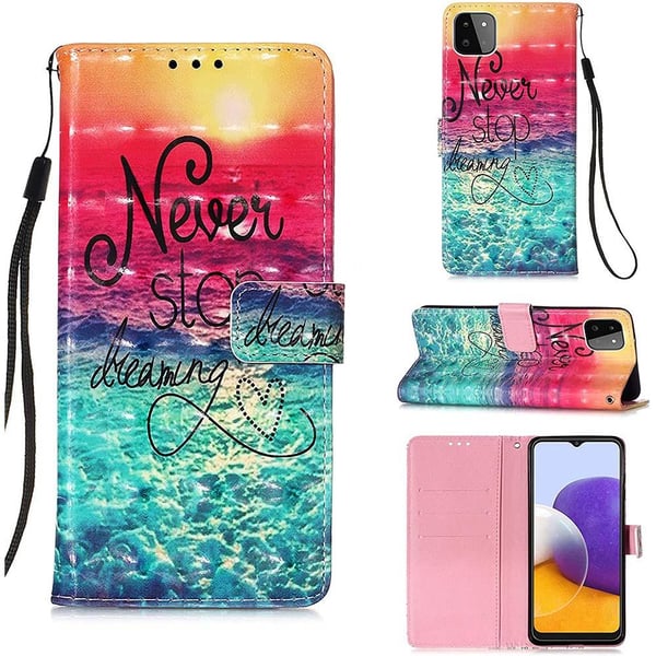 Pung Etui Samsung Galaxy A22 5G – Never Stop Dreaming