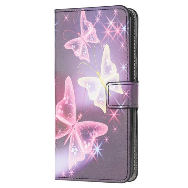 Pung Etui iPhone 13 Pro Max - Lilla / Sommerfugle