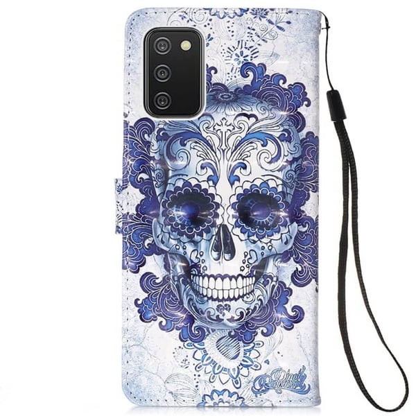 Pung Etui Samsung Galaxy A03s – Dødningehoved