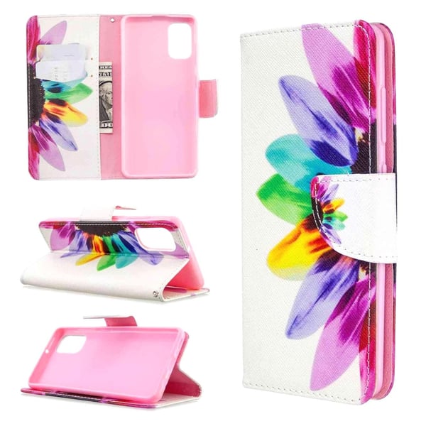 Pung Etui Samsung Galaxy A03s – Farverig Blomst