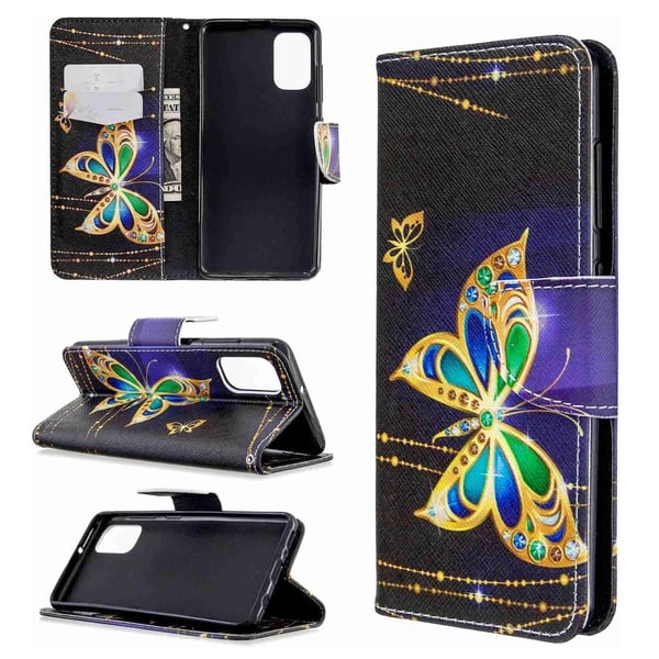 Pung Etui Samsung Galaxy A03s – Guldsommerfugl