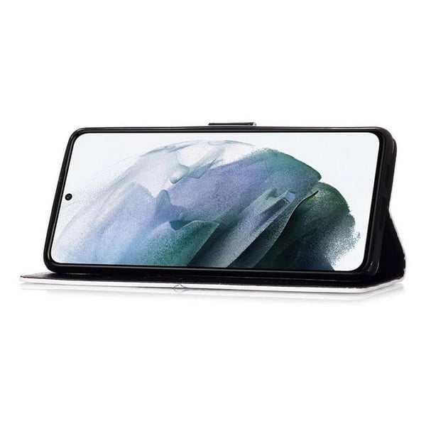 Pung Etui Samsung Galaxy S21 FE - Dødningehoved / Roser