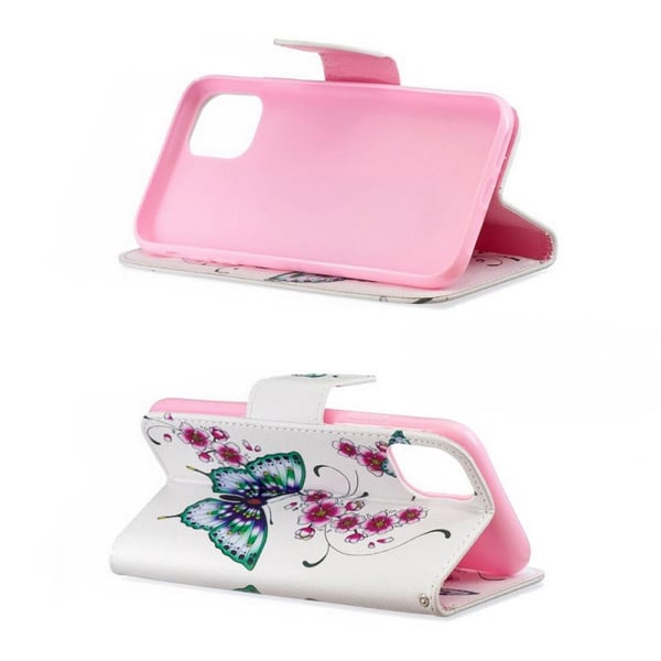 Pung Etui Samsung Galaxy A03 – Sommerfugle og Blomster